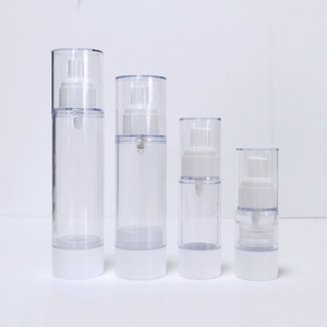 Flacon pompe airless pour lotion, flacon pulvérisateur airless 30ml 50ml, forme ronde, plastique personnalisé avec impression de logo, emballage cosmétique, pulvérisateur à pompe - Product Image 4