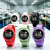 Montre numérique pour enfants en plastique LED imprimée avec logo personnalisé, dessin animé, luxe, mode, montre électronique sportive pour étudiants