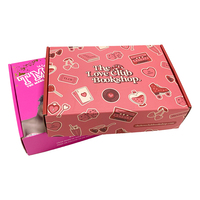 Vente d'usine boîte d'expédition rose boîte en carton ondulé de taille personnalisée pour expédition postale mobile cadeau