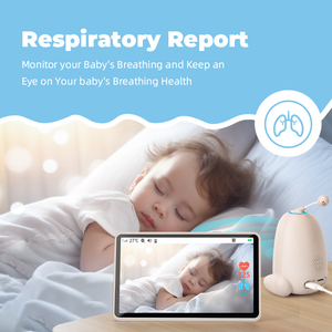 Monitor de Bebé Inteligente con Pantalla Táctil de 7 Pulgadas, Cámara con Radar, Análisis <span class=keywords><strong>del</strong></span> Sueño, Monitoreo con Valla Virtual, Monitor de Respiración y Latidos <span class=keywords><strong>del</strong></span> Corazón <span class=keywords><strong>del</strong></span> Bebé - Product Image 4