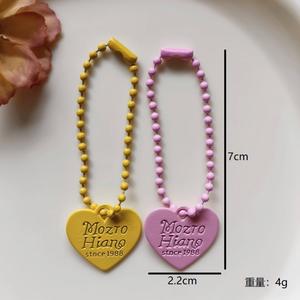 Snoep Kleur Letter Love Heart Hanger Kralen Tas Bedels Met Bal Ketting Tas Sleutel Onderscheidende Diy Accessoires - Product Image 3