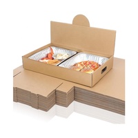 Boîte de traiteur personnalisée en carton ondulé, plateau de traiteur pop-up, plateau de traiteur pleine taille, boîte alimentaire pop-up, conteneur de livraison