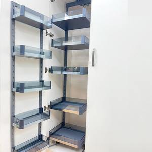 Cajón Metálico Delgado para Cocina, Caja Metálica Funcional para Cocina, Organizador de Despensa Alto, Cesta de Almacenamiento con Cierre Suave, Tipo Plano - Product Image 3