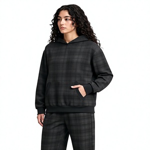 Custom Vintage Oversized French Terry Hoodie 400gsm Heavyweight Knitted Cotton <b>Men</b> Streetwear <b>Pullover</b> With Pocket - Product Image 3