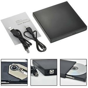 Slim Portable USB 2,0 Ultra External Unidad de quemador de CD-RW para computadora portátil Escritorio Windows 11 - Product Image 3