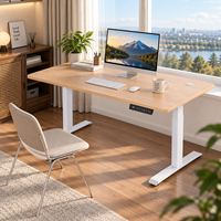 Nouveau design Cadre de bureau électrique à installation rapide Hauteur réglable Bureau ergonomique assis-debout