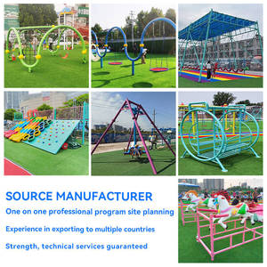 Équipement de terrain de <span class=keywords><strong>jeux</strong></span> pour enfants, zipline double pour enfants avec plateforme, <span class=keywords><strong>jeux</strong></span> d'amusement extérieurs non motorisés pour parents et enfants - Product Image 2