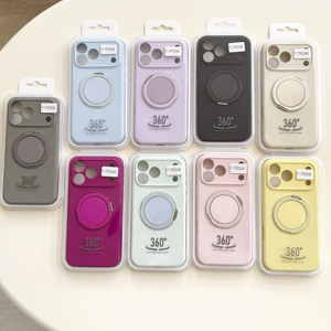 Coques en silicone antichoc à pores fins de haute qualité pour <span class=keywords><strong>iPhone</strong></span> 17 <span class=keywords><strong>Pro</strong></span> <span class=keywords><strong>Max</strong></span> avec support rotatif à 360 degrés et aimant, compatible 17 Air - Product Image 6