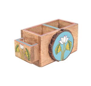 Best Sale Wooden Cutlery Holder Top Quality Flatware Storage Caddy Organizer in Wholesale Price - Product Image 3