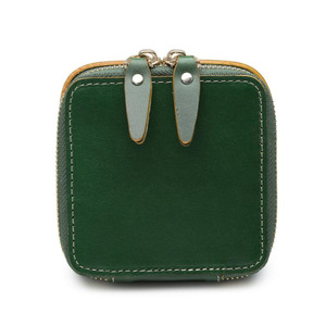 Simple leather zipper jewelry <b>box</b>, Korean style portable jewelry <b>storage</b> <b>box</b> for earrings, studs, and rings. - Product Image 4