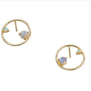 925 Sterling Silver Trendy GIA Certified Pear Shaped White <b>Opal</b> Solitaire <b>Stud</b> <b>Earrings</b> for Wedding & Anniversary Gift - Product Image 3