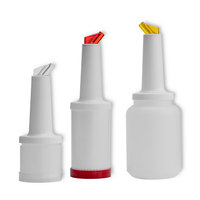 Magasin de haute qualité Verser PPContainer Bouteille avec bec verseur Bar Tool Set pour le barman pour jus boisson mélange jus de fruits liqueur