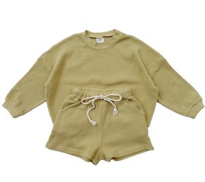 مخصص الأسرة مطابقة أعلى + مجموعة قصيرة مخصص عادي طويلة الأكمام وصالة السراويل الأسرة مطابقة ملابس - Product Image 3