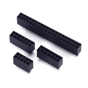 OEM Elektronische Komponente 2.54 2.0 1.27 1.0 0,8mm Stift leiste Buchsen kopf DIP SMT-Leiterplatte stift kopf 2,54mm