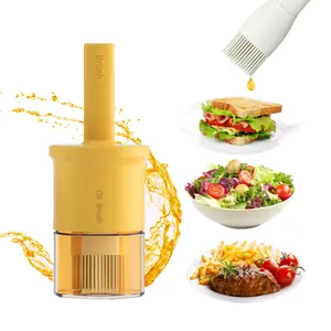 300ML Multifunction Home Kitchen use removable handle food grade Oil Dispenser Bottle with Silicone Brush