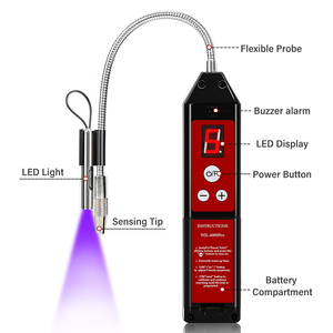 كاشف تسرب ذكي عالي الدقة جهاز تكييف هواء السيارة كاشف ضغط الهالوجين والهيدروجين والغاز الذي يُمكن حمله باليد - Product Image 3