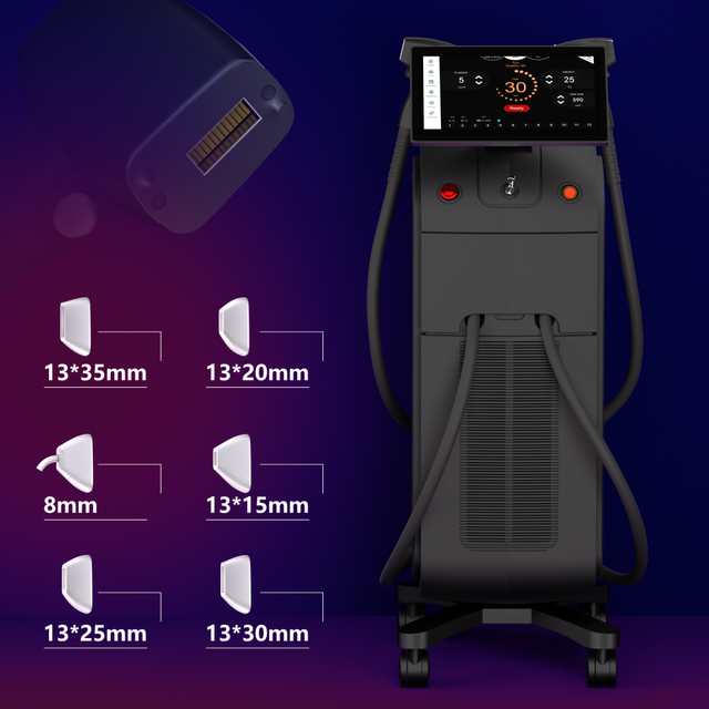 KM LASER 2 Handle Ice 755 808 1064nm Diode Laser 755 808 1064nm Alexandrite Laser Hair Removal Equipment