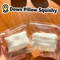 Coussin de doudoune d'hiver créatif, jouet de farce à rebond lent simulé, jouet promotionnel souple anti-stress à faire soi-même