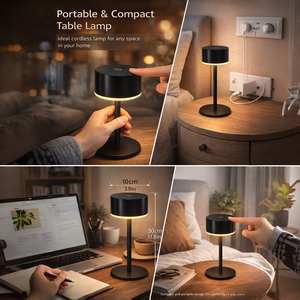 Lámpara de Mesa LED Inalámbrica IP44, con Atenuación Táctil, Recargable, <span class=keywords><strong>para</strong></span> Escritorio, Dormitorio, Lectura, Camping y Exteriores, Venta al Por Mayor - Product Image 2