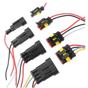 Fabrikant 1/<span class=keywords><strong>2</strong></span>/<span class=keywords><strong>3</strong></span>/4/5/6 Pin Auto Waterdichte Elektrische Connector Verborgen Stekker Met Elektrische Draadkabel Auto Vrachtwagen Kabelboom - Product Image 1