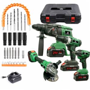 Juego de 3 Herramientas con Llave Inalámbrica sin Escobillas de 21V - Product Image 1