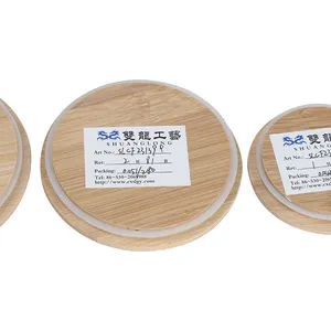 Manufacturers wholesale low-priced wooden round brown wooden cup cover environmental protection log cup cover.