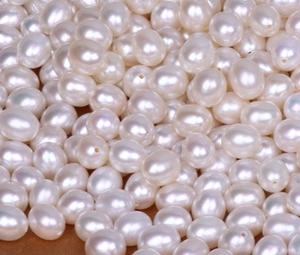 ไข่มุกสีขาวแบบเจาะครึ่งเม็ดสำหรับเครื่องประดับ DIY ขนาด1-9มม. น้ำจืดธรรมชาติเกรด AAA - Product Image 5