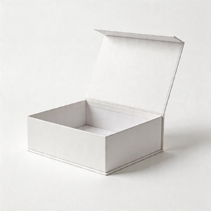 Boîte cadeau en papier noir magnétique personnalisée de luxe, recyclable, pliable, rigide, avec couvercle magnétique - Product Image 2