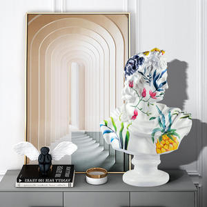 Graffiti personnalisé <span class=keywords><strong>David</strong></span> Statue Buste <span class=keywords><strong>David</strong></span> Buste Graffiti Toile Peinture Nordique Peint personnage sculpture décoration - Product Image 3