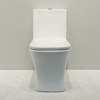 Nouvelle Arrivée Design Simple Top Vente Salle De Bains WC Sanitaires WC Water Closet Salle De Bains Carré En Céramique One Piece Toilette Pour La Maison