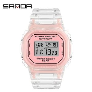 Sanda 2009 Sang Trọng Thương Hiệu Sinh Viên Thể Thao Đồng Hồ Thời Trang Phụ Nữ Đồng Hồ Kỹ Thuật Số LED Điện Tử Cổ Tay Đồng Hồ Cô Gái Đồng Hồ Montre Femme - Product Image 1