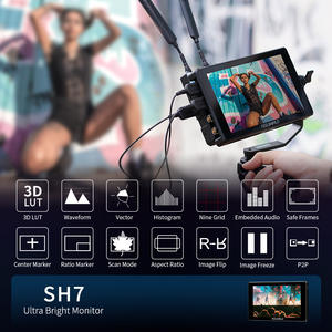 FEELWORLD SH7 Hmi Resolución Capacitiva Muti-touch Customtft Spi Display Monitor Full Hd de 7 pulgadas con Monitor de cámara SDI HDMI - Product Image 3