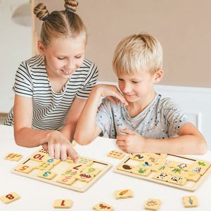 ケーニッヒ キッズ 積み木 パズル 形合わせボード 知育 木製パズル おもちゃ 子供向け モンテッソーリ教育玩具 - Product Image 2