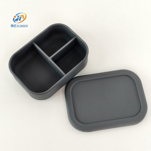 Tùy Chỉnh BPA Miễn Phí Sinh Thái Thân Thiện Với Thực Phẩm Lưu Trữ Container Hộp Ăn Nhẹ Trường Hộp Ăn Trưa Trẻ Em Trẻ Em <span class=keywords><strong>Silicone</strong></span> Bento Cao Su Hộp Ăn Trưa - Product Image 1
