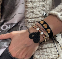 Bracelet en perles Miyuki, bijoux fantaisie, fait à la main, forme de main de Fatima, style unique, bracelet pour homme