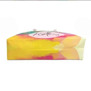 Bolsa de Playa de Lona para Mujer al por Mayor, Bolso de Hombro Personalizado de Alta Gama, Bolso de Mano de Lona Estampada - Product Image 4