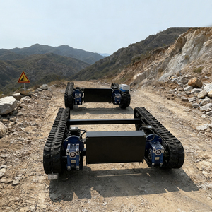 Điện theo dõi <span class=keywords><strong>Chassis</strong></span> điều khiển từ xa có khả năng điều hướng phức tạp địa hình núi Đầm Lầy cát khu vực 1t tải công suất 2 - Product Image 6