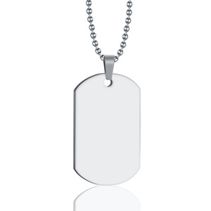 Custom Anti-Lost Stainless Steel <b>Dog</b> <b>Tag</b> Pendant | Engraved Logo Identity Jewelry Single Piece - Product Image 5