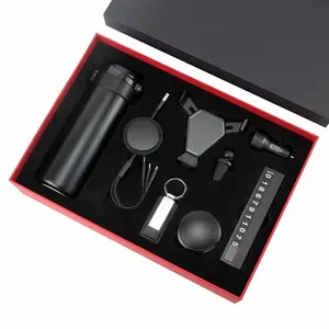 Custom Promotional Business Corporate Men Gift Set With Keychain And Phone Holder Packaging Box