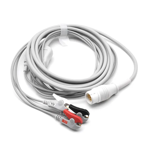 Factory Supply Compatible with Phillllipps M3064A Direct Connect ECG Cable M1001A 3 Leads Clip IEC ECG Cable - Product Image 2