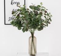 Fleurs artificielles de feuilles d'eucalyptus nordique de qualité supérieure pour la décoration de mariage et les centres de table à domicile
