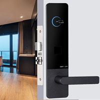 Cerradura de Puerta de Hotel con Software Gratuito, Tarjeta RFID de Alta Seguridad y Llave, Construcción de Aluminio Sólido