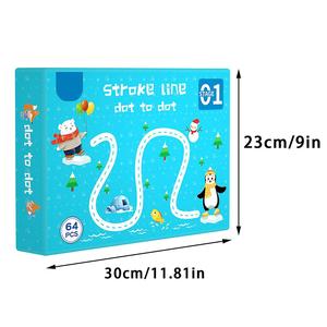 Libro per il controllo della penna per bambini dell'asilo, libro per l'allenamento alla scrittura e alla concentrazione. - Product Image 2