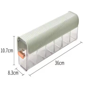 Vente en gros, Meilleure vente : Organisateur mural en plastique à 6 compartiments pour sous-vêtements et vêtements, pour tiroirs, bureau et placard - Product Image 6