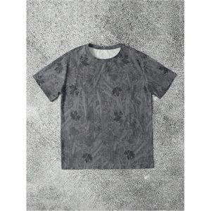 Camisetas Personalizadas de Manga Corta para Hombre, 100% Algodón, Estampado de Camuflaje con Hojas de Arce, Estilo Vintage, Ropa de Calle para Verano - Product Image 4