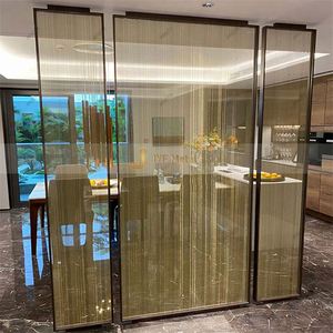 ANN042 JINYIFAN Custom Modern Stainless Steel Multi-Functional Durable <b>Room</b> <b>Dividers</b> Printed Coating Frame Structure High End - Product Image 5