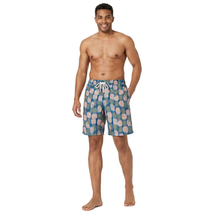 Men's Breathable Eco-Friendly High Waist Drawstring <b>Shorts</b> Set Digital Printing 100% Polyester Canvas Fabric Low MOQ OEM Custom - Product Image 3