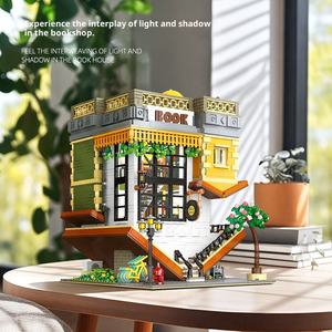 Jie Star 1:8, juego de bloques de construcción ABS, recién llegado, juguetes de construcción, montaje DIY, pieza pequeña, modelo de librería al revés 89130 - Product Image 3
