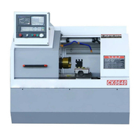 Mini torno CNC automático CK0640, cama plana Horizontal de alta precisión, pequeña máquina metalúrgica, sobremesa de Control numérico GSK
