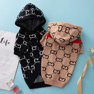 Vente en gros d'usine Nouveau GZZEST Pull à capuche pour chien de luxe écologique à motif uni avec fibres acryliques pour l'hiver/l'automne - Product Image 4